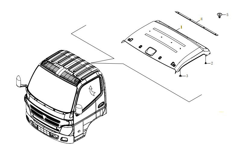 تریم داخلی سقف اصلی الوند